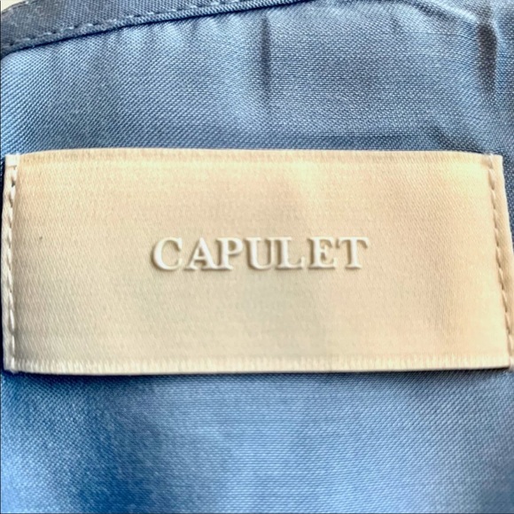 CAPULET blue Hermosa Bias Cut Midi Dress L - Picture 6 of 10